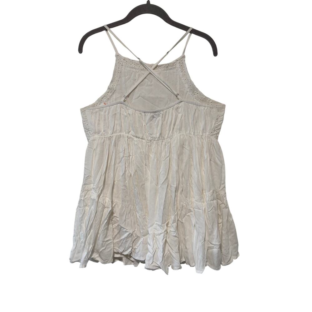 Lulus White Eyelet Lace Halter Dress M - Picture 4 of 7